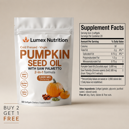 Premium Pumpkin Seed Oil Soft Capsules