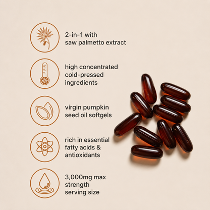 Premium Pumpkin Seed Oil Soft Capsules